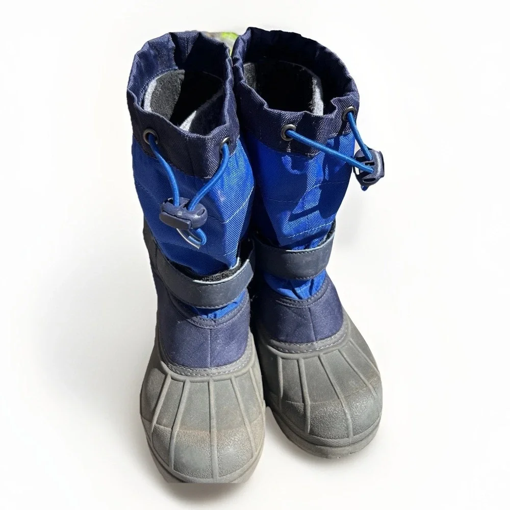 Columbia Powderbug Plus II Snow Boot Unisex Waterproof Big Kids Size 2 Insulated